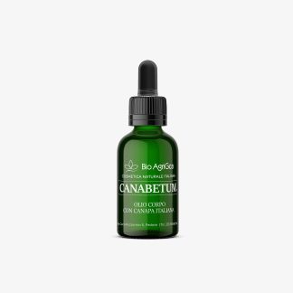 Boccettina di olio corpo alla canapa