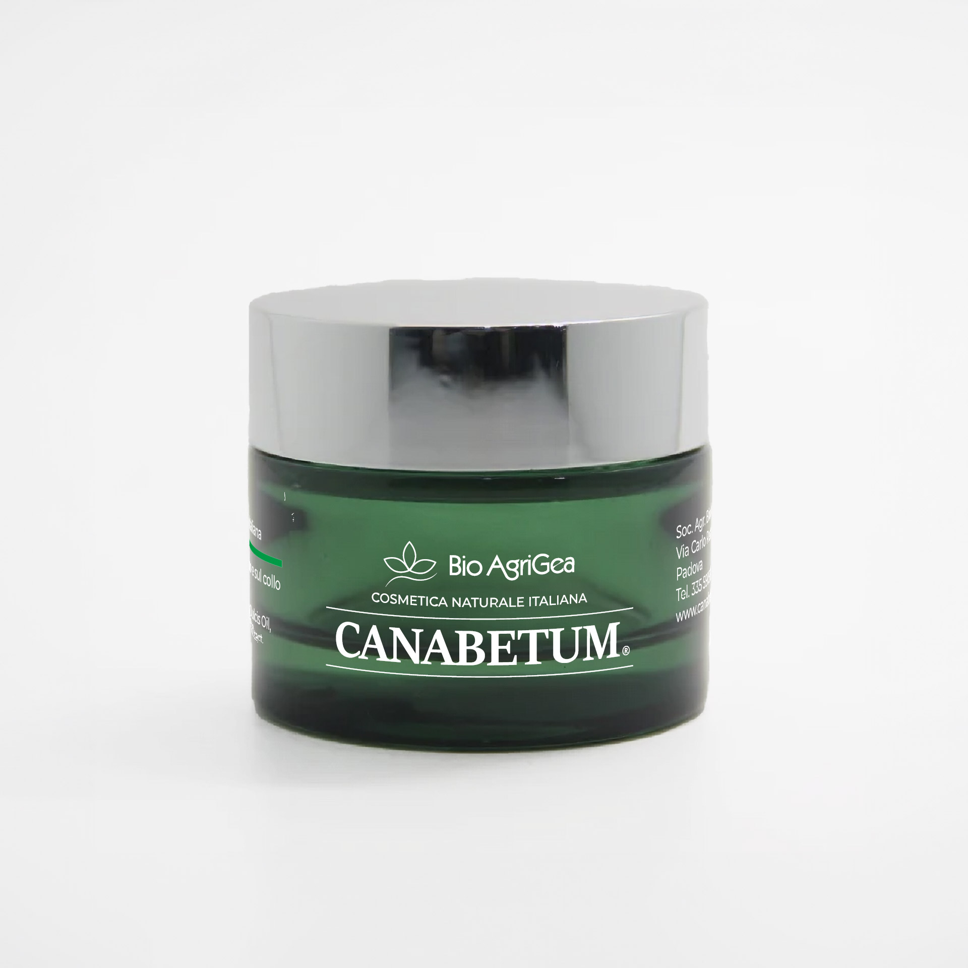 Crema viso alla canapa.